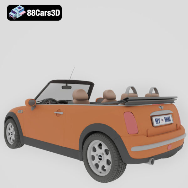 Mini Cooper Cabrio 3D Model Stylish Convertible