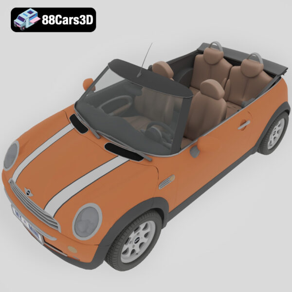 Mini Cooper Cabrio 3D Model Stylish Convertible