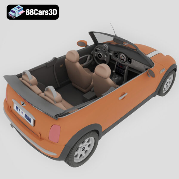 Mini Cooper Cabrio 3D Model Stylish Convertible