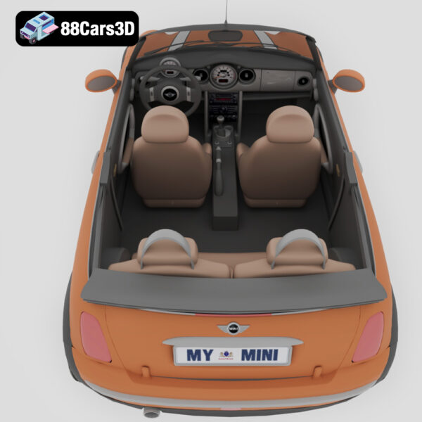 Mini Cooper Cabrio 3D Model Stylish Convertible