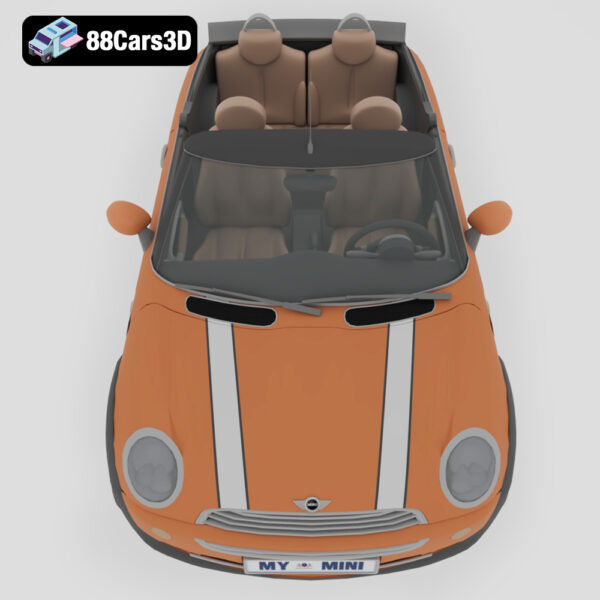 Mini Cooper Cabrio 3D Model Stylish Convertible