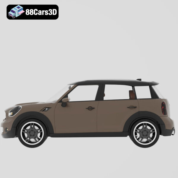Mini Cooper Countryman-002 Mini Cooper Countryman 3D CAR Model Compact Crossover SUV