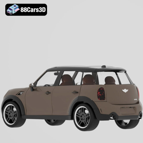 Mini Cooper Countryman-003 Mini Cooper Countryman 3D CAR Model Compact Crossover SUV