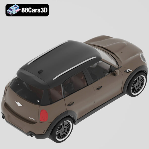 Mini Cooper Countryman-005 Mini Cooper Countryman 3D CAR Model Compact Crossover SUV