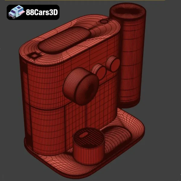 Nespresso Expert 3D Model Premium Coffee Machine for Rendering