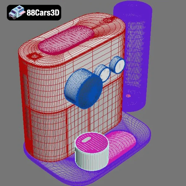 Nespresso Expert 3D Model Premium Coffee Machine for Rendering