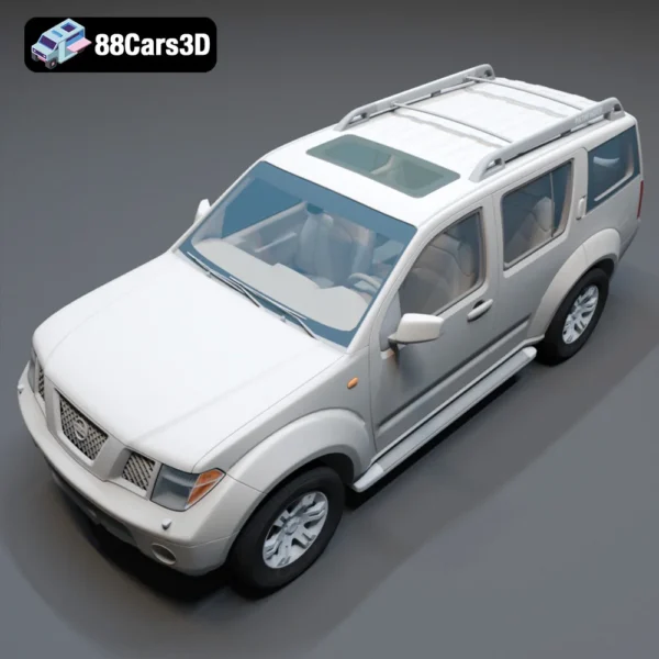 Nissan Pathfinder-004 Nissan Pathfinder 3D Model Luxury SUV for Rendering Simulation & Game Use