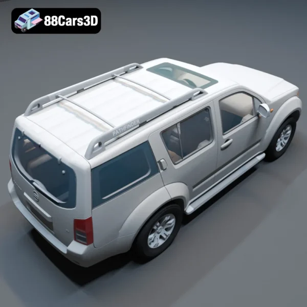 Nissan Pathfinder-005 Nissan Pathfinder 3D Model Luxury SUV for Rendering Simulation & Game Use