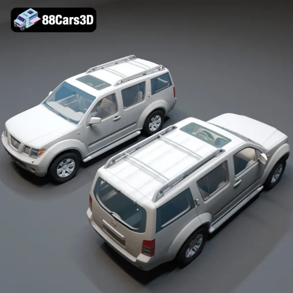 Nissan Pathfinder-006 Nissan Pathfinder 3D Model Luxury SUV for Rendering Simulation & Game Use