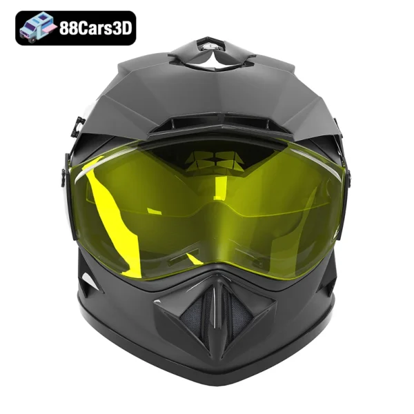 Off Road Helmet 3D Model Protective Gear for Rendering