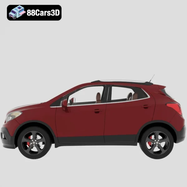 Opel_Mokka_2013-002 Opel Mokka 2013 3D Model Compact SUV for Rendering Simulation & Game Use