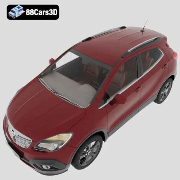Opel_Mokka_2013-004 Opel Mokka 2013 3D Model Compact SUV for Rendering Simulation & Game Use
