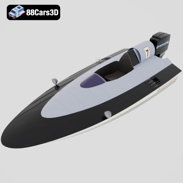 Outracer 3D Model Futuristic Racing Vehicle