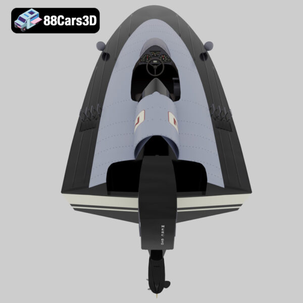 Outracer 3D Model Futuristic Racing Vehicle