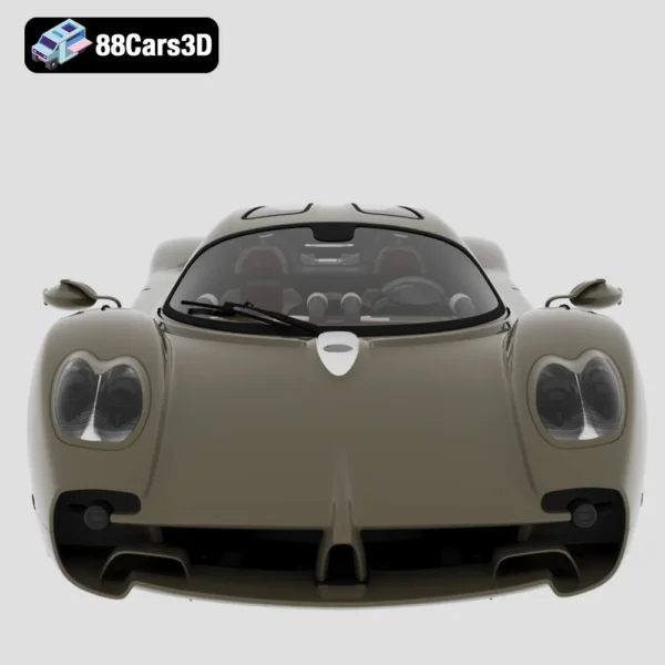 Pagani Utopia 2023 3D Model  Hypercar for Rendering