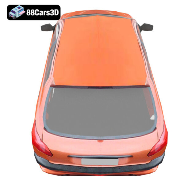 Peugeot 206 3D Model Compact City Hatchback