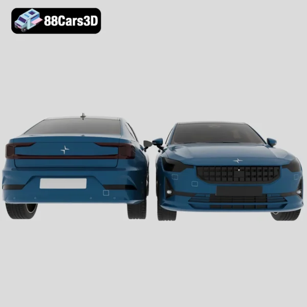 Polestar 2 2020 3D Model Electric Sedan for Rendering