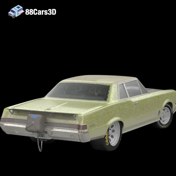 Pontiac GTO Turbo Freak 3D Model High-Performance Muscle Car for Rendering