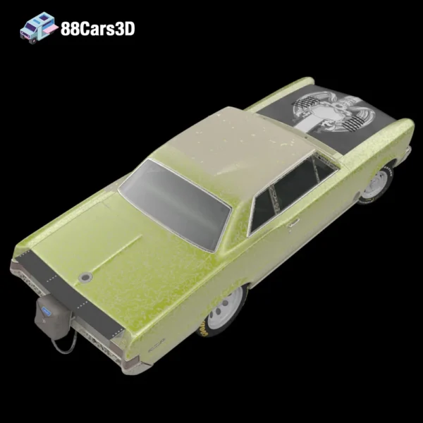Pontiac GTO Turbo Freak 3D Model High-Performance Muscle Car for Rendering