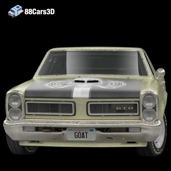 Pontiac GTO Turbo Freak 3D Model High-Performance Muscle Car for Rendering