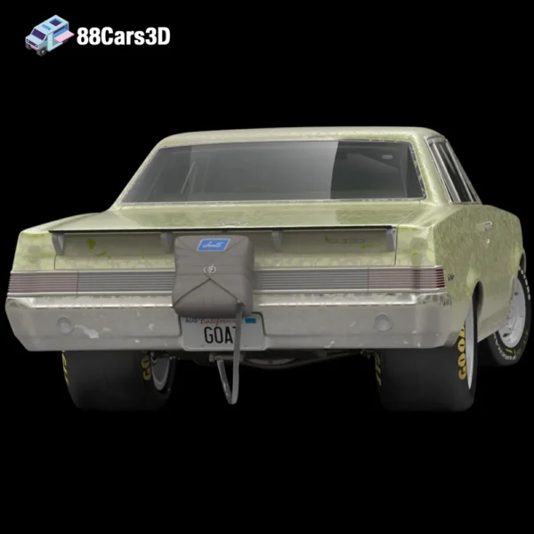 Pontiac GTO Turbo Freak 3D Model High-Performance Muscle Car for Rendering