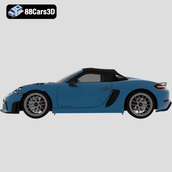 Porsche 718 Spyder RS-002 Porsche 718 Spyder RS 3D Model High-Performance Convertible Sports Car