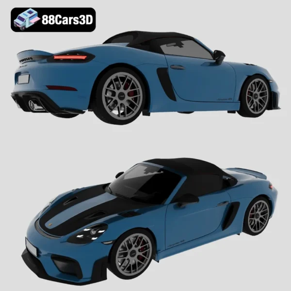 Porsche 718 Spyder RS-005 Porsche 718 Spyder RS 3D Model High-Performance Convertible Sports Car