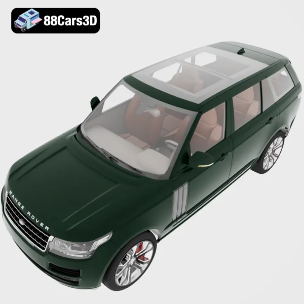 Range Rover SVA Dynamic LWB 3D Model Luxury Full-Size SUV for Rendering