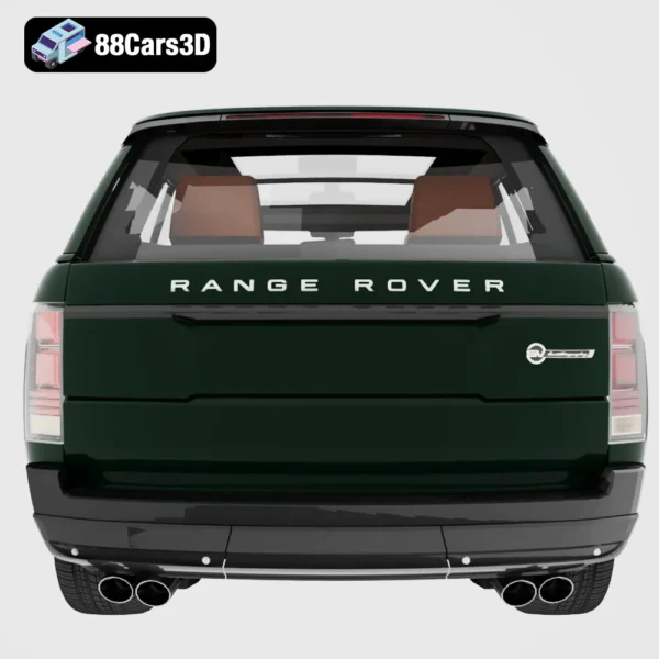 Range Rover SVA Dynamic LWB 3D Model Luxury Full-Size SUV for Rendering