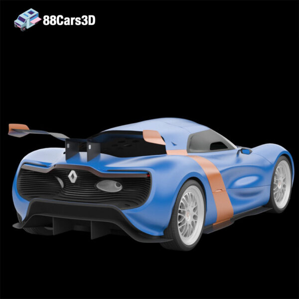 Renault Alpine A110 50 2012 3D Model Anniversary Concept Mid Engine Racer