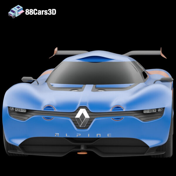 Renault Alpine A110 50 2012 3D Model Anniversary Concept Mid Engine Racer