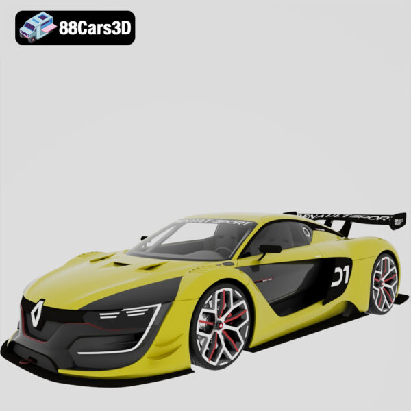 Renault Sport RS01 2015 3D Model Carbon Monocoque One Make Race Car