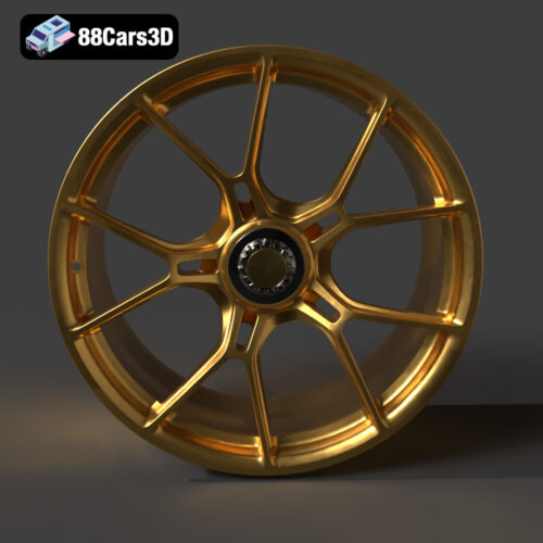 Rim V01 BBS FI R Center Lock Rim 3D Model Lightweight Forged Performance Wheel High Poly