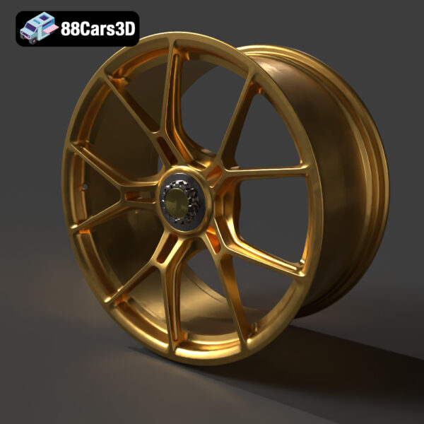 BBS FI R Center Lock Rim 3D Model Lightweight Forged Performance Wheel High Poly