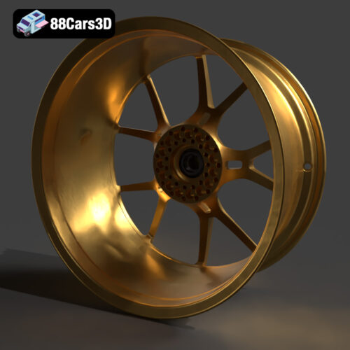 Rim V08 BBS FI R Center Lock Rim 3D Model Lightweight Forged Performance Wheel High Poly
