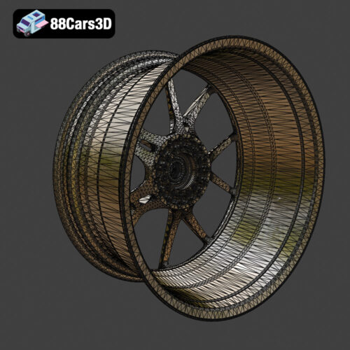 Rim V10 BBS FI R Center Lock Rim 3D Model Lightweight Forged Performance Wheel High Poly