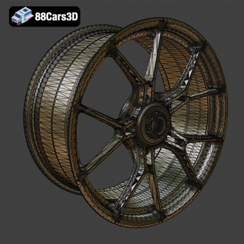Rim V14 BBS FI R Center Lock Rim 3D Model Lightweight Forged Performance Wheel High Poly