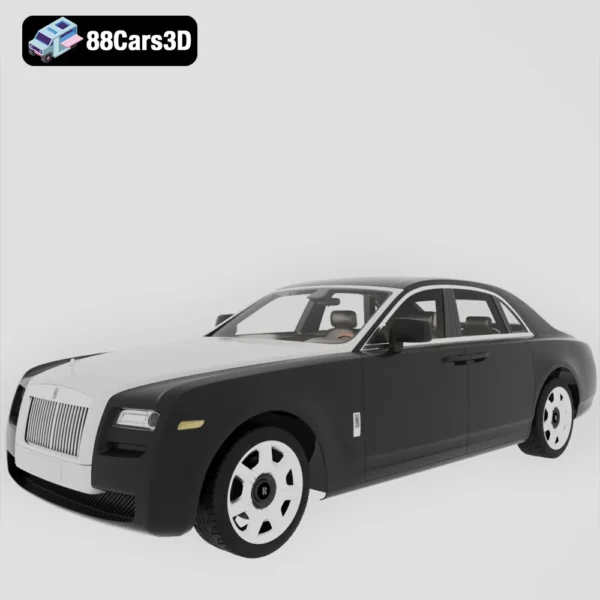 Rolls Royce Ghost 3D Model Luxury Sedan for Rendering Simulation & Game Use