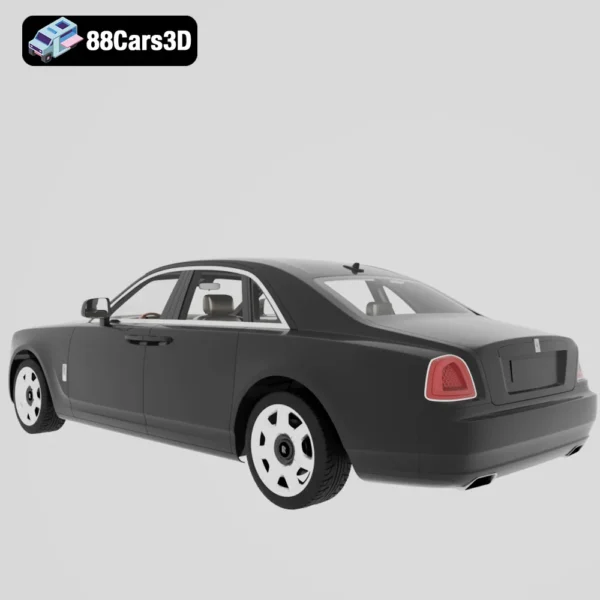 Rolls Royce Ghost 3D Model Luxury Sedan for Rendering Simulation & Game Use