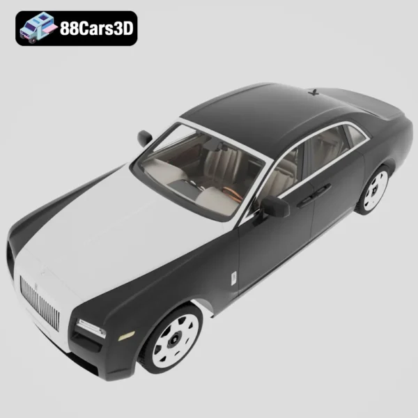 Rolls Royce Ghost 3D Model Luxury Sedan for Rendering Simulation & Game Use
