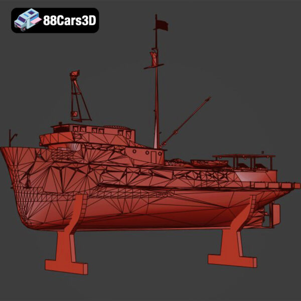 Sea Wanderer Ship006 The Sea Wanderer Ship 3D Model Two Masted Expedition Schooner