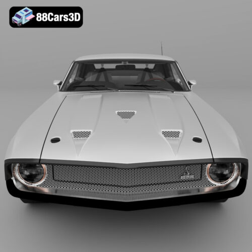 Shelby GT500 428CJ 1969 3D Model Classic American Muscle Car for Rendering, Simulation, and Game Development