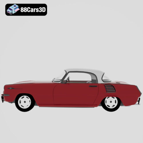 Škoda 1000 MBX 1966 3D Model Classic 2-Door Sedan