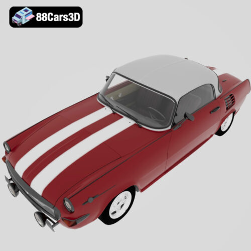 Škoda 1000 MBX 1966 3D Model Classic 2-Door Sedan