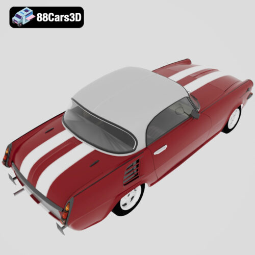 Škoda 1000 MBX 1966 3D Model Classic 2-Door Sedan