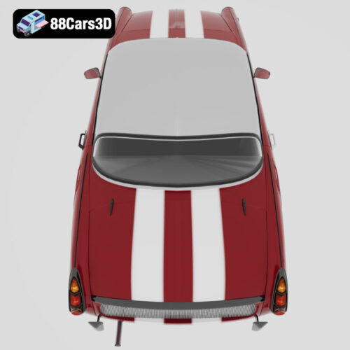 Škoda 1000 MBX 1966 3D Model Classic 2-Door Sedan