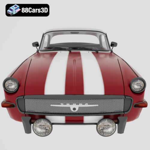 Škoda 1000 MBX 1966 3D Model Classic 2-Door Sedan