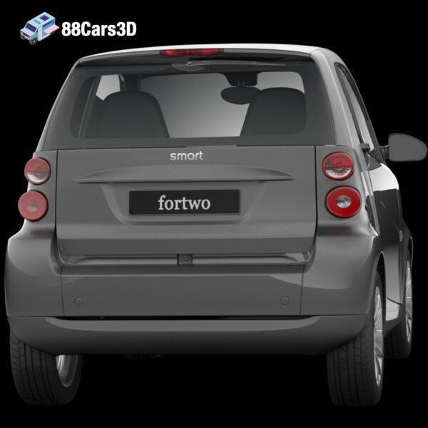 Smart ForTwo 2012 3D Model City Microcar