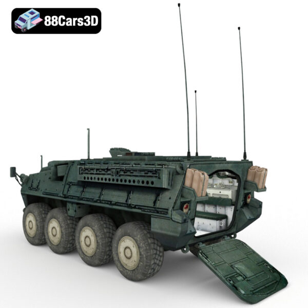 Stryker 3D Model 8x8 Armored Infantry Carrier