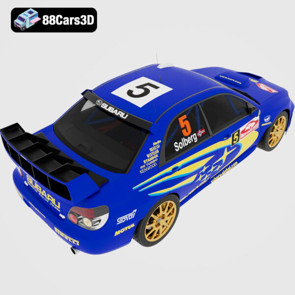 Subaru Impreza STI WRC 2006 3D Model World Rally Car
